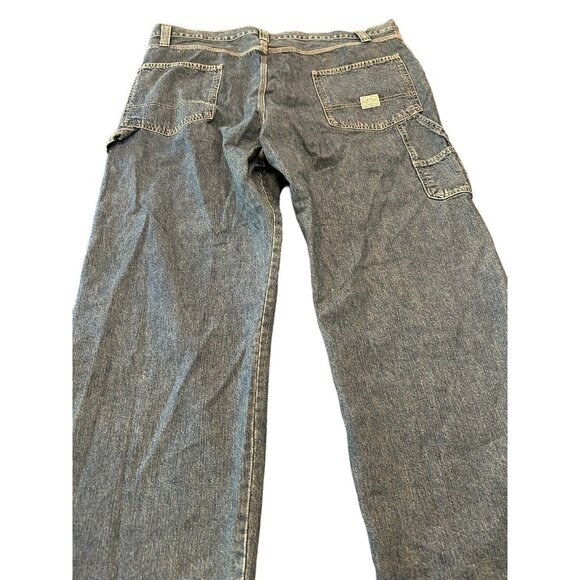 Levi Strauss Signature Workwear Carpenter Blue Jeans Sz 42x30 Vintage - Picture 9 of 12